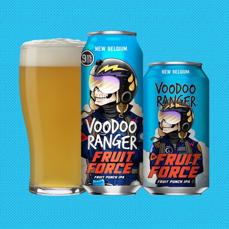 slide 8 of 10, New Belgium Voodoo Ranger Fruit Force IPA Beer - 6pk/12 fl oz Cans, 6 ct; 12 fl oz