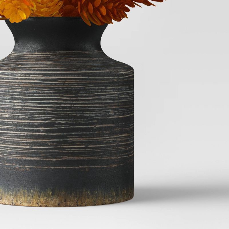 slide 2 of 4, Small Hops Arrangement in Ceramic Pot Black - Threshold, 1 ct