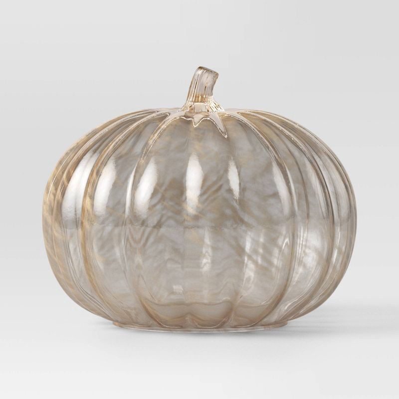 slide 1 of 3, Large Champagne Glass Pumpkin - Threshold, 1 ct