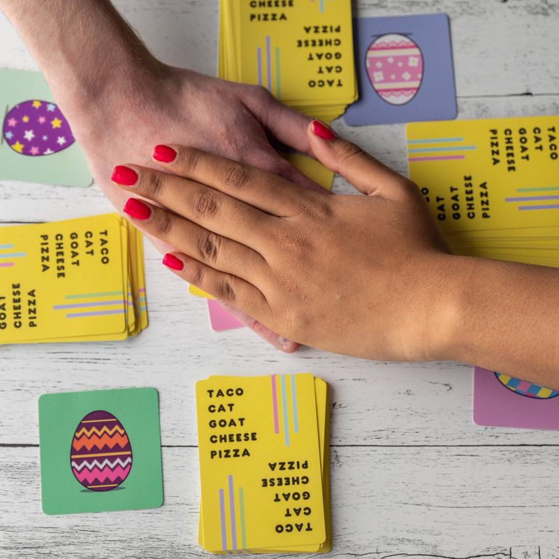 slide 4 of 7, Taco Cat Goat Cheese Pizza Card Game Easter Edition: Creative Thinking Fun by Dolphin Hat Games, 1 ct