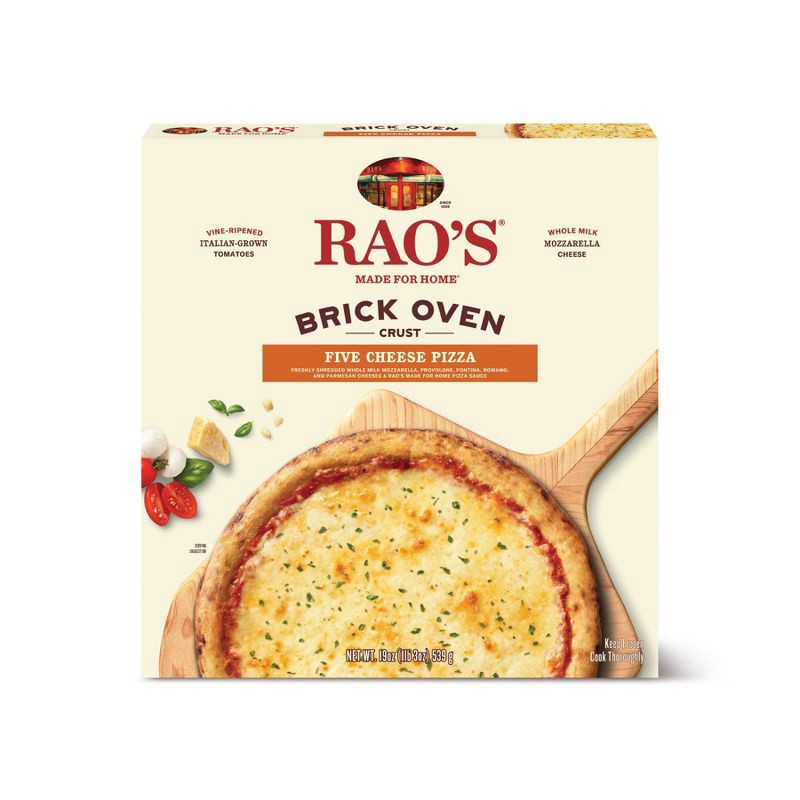 slide 1 of 3, Rao's Made for Home Brick Oven Crust 5 Cheese Frozen Pizza - 18.3oz, 18.3 oz
