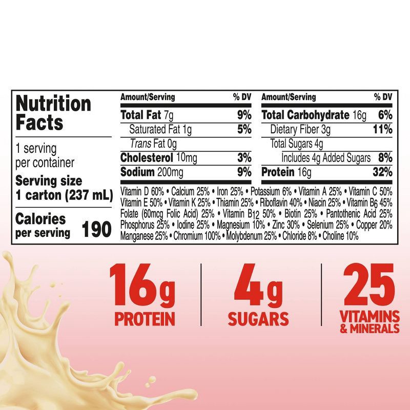 slide 6 of 7, Boost Glucose Control Nutritional Shakes Very Vanilla Non-Caffeinated - 8 fl oz/12pk, 12 ct; 8 fl oz