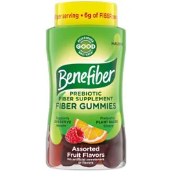 Benefiber Prebiotic GLP-1 Friendly Fiber Supplement Gummies Assorted Fruit - 81ct
