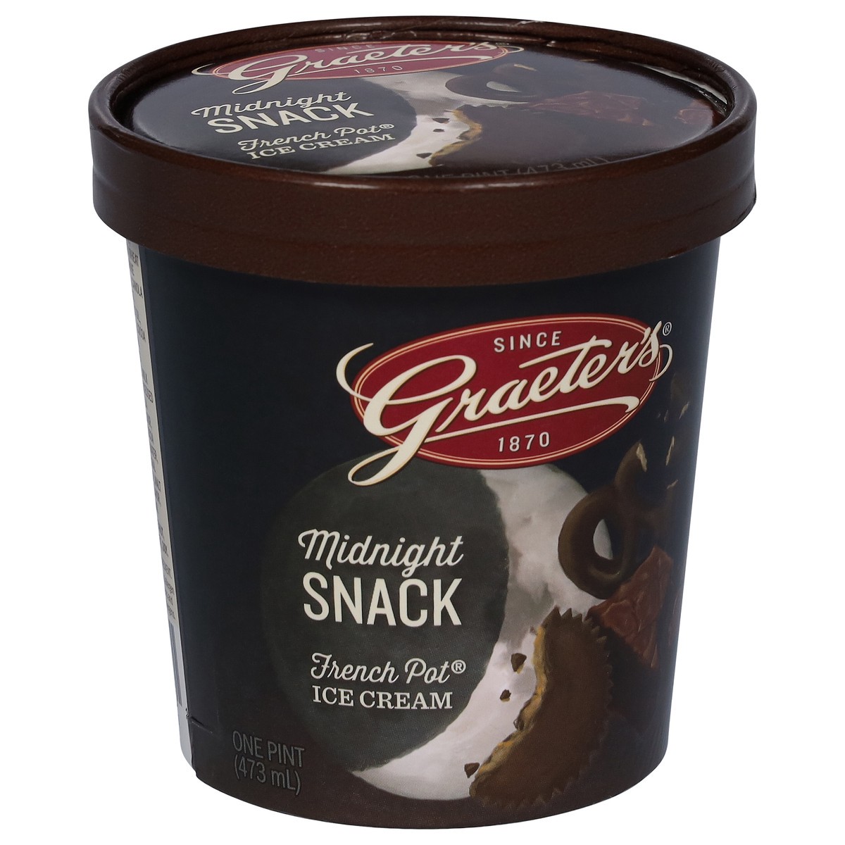 slide 5 of 9, Graeter's French Pot Midnight Snack Ice Cream 1 pt, 1 pint