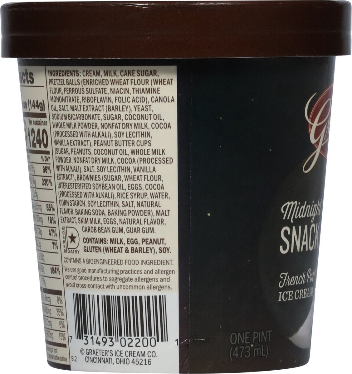 slide 3 of 9, Graeter's French Pot Midnight Snack Ice Cream 1 pt, 1 pint