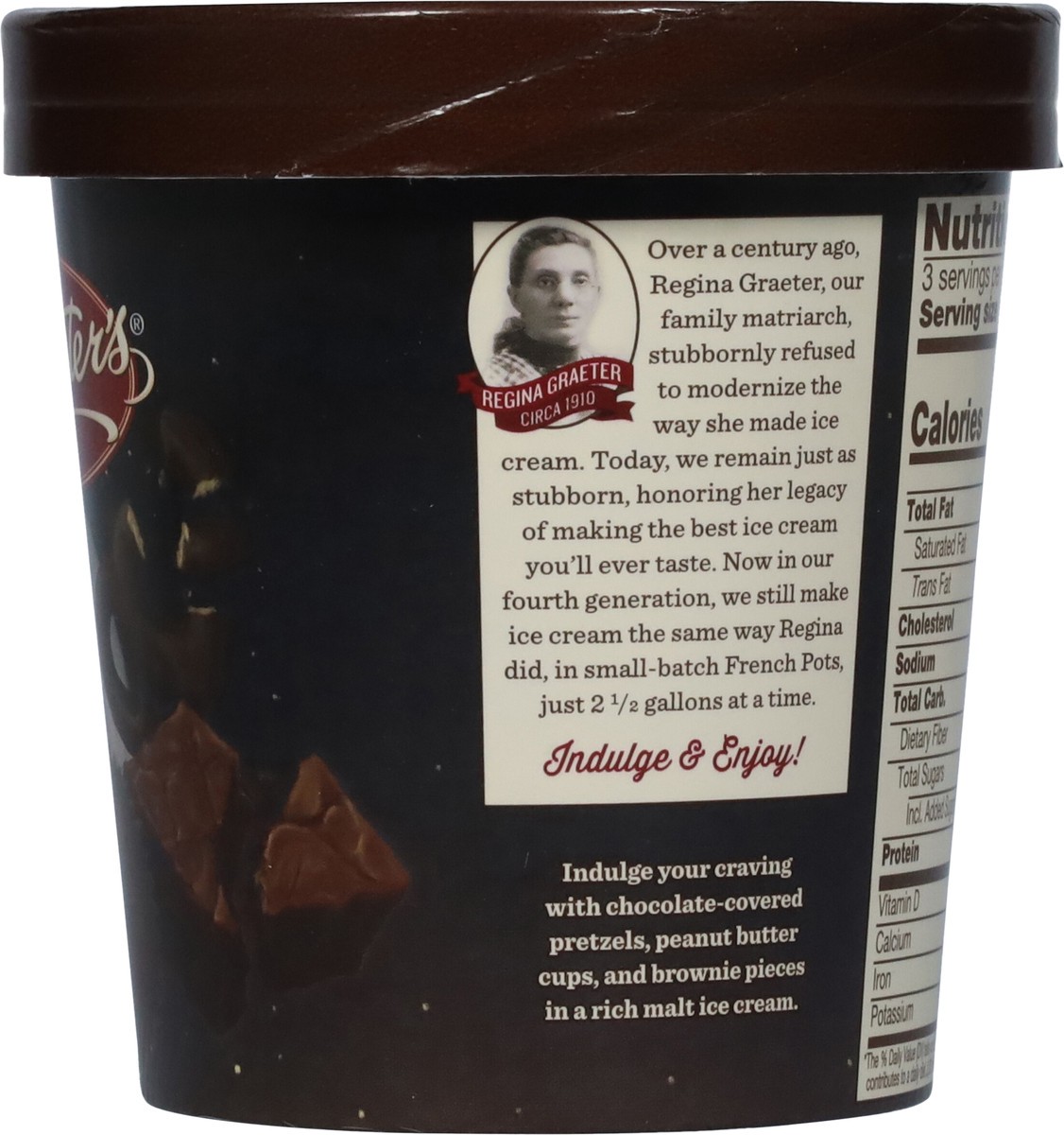 slide 8 of 9, Graeter's French Pot Midnight Snack Ice Cream 1 pt, 1 pint