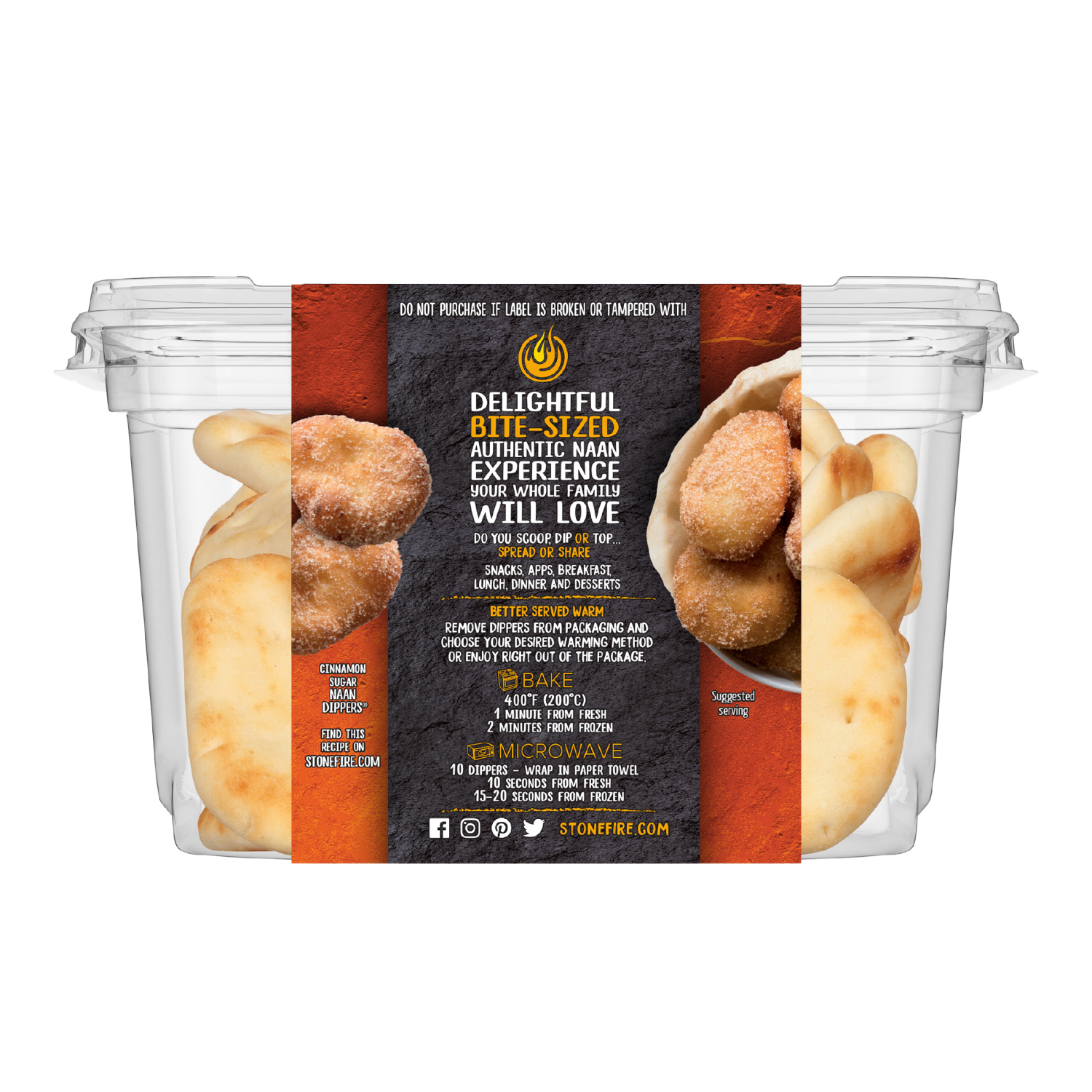 slide 2 of 8, Stonefire Naan Dippers Original Flatbreads 7.05 oz, 20 ct; 7.05 oz