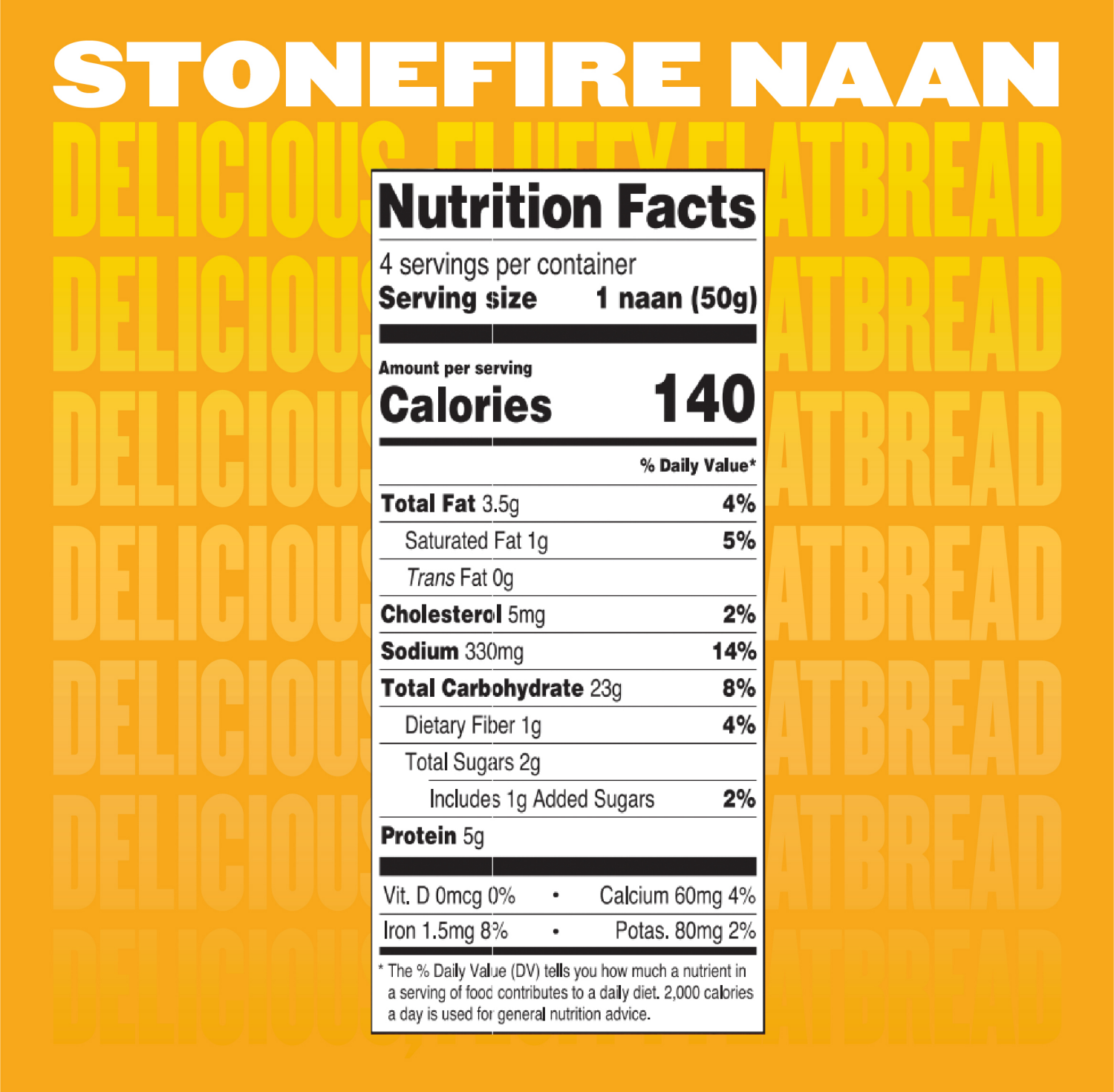 slide 6 of 8, Stonefire Garlic Naan Mini 4 ea, 7 oz