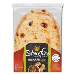 Stonefire Garlic Naan Mini 4 ea