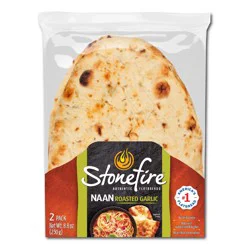 Stonefire Roasted Garlic Naan 8.8oz 2ct