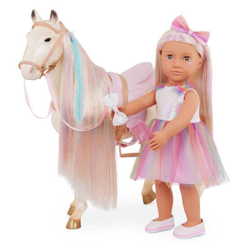 slide 3 of 8, Our Generation Enchanting Horse & Hair Play Accessory Set for 18" Dolls, 1 ct
