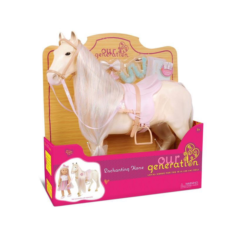 slide 8 of 8, Our Generation Enchanting Horse & Hair Play Accessory Set for 18" Dolls, 1 ct