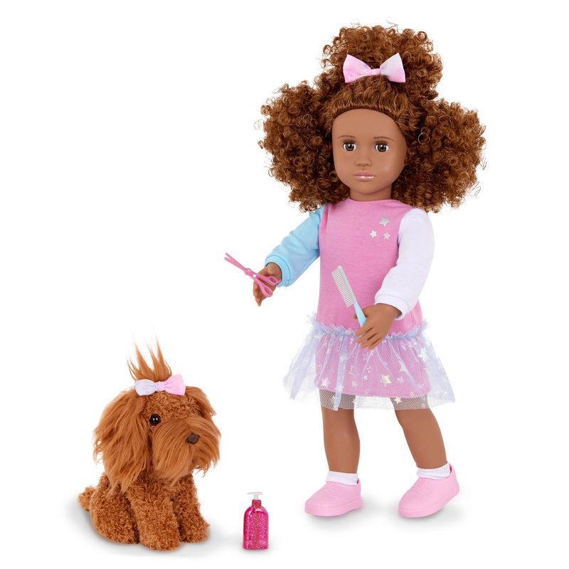 slide 2 of 6, Our Generation Safie & Ginger 18" Doll & Pet Puppy Set, 1 ct