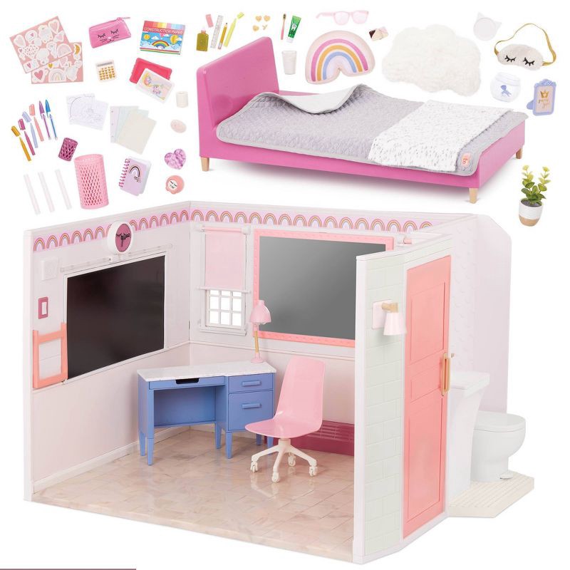 slide 10 of 10, Our Generation Room to Dream Bedroom Playset & Furniture for 18" Dolls, 1 ct
