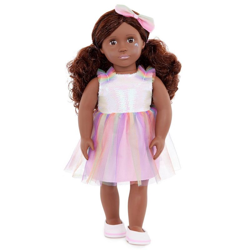slide 3 of 4, Our Generation Revery 18" Fashion Doll with Rainbow Dress, 1 ct