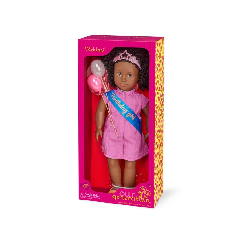 slide 4 of 4, Our Generation Kehlani 18" Birthday Party Doll, 1 ct