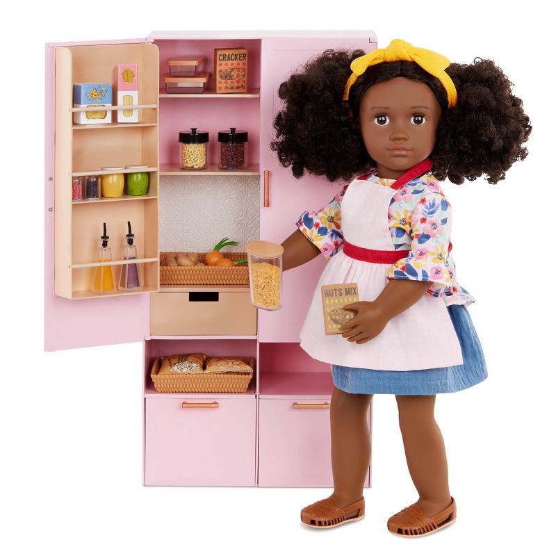 slide 3 of 7, Our Generation Pretty Pantry Home Kitchen Furniture Set for 18" Dolls, 1 ct