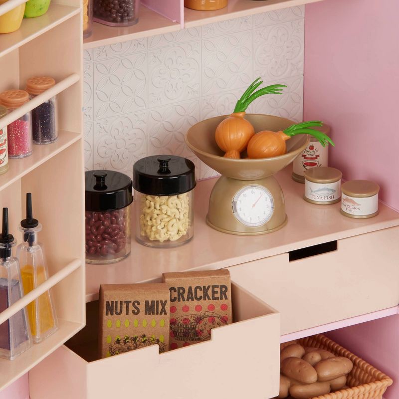 slide 5 of 7, Our Generation Pretty Pantry Home Kitchen Furniture Set for 18" Dolls, 1 ct