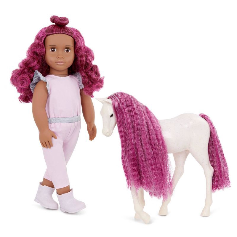 slide 6 of 7, Our Generation Estra & Delta 18" Doll & Foal Hair Play Set, 1 ct