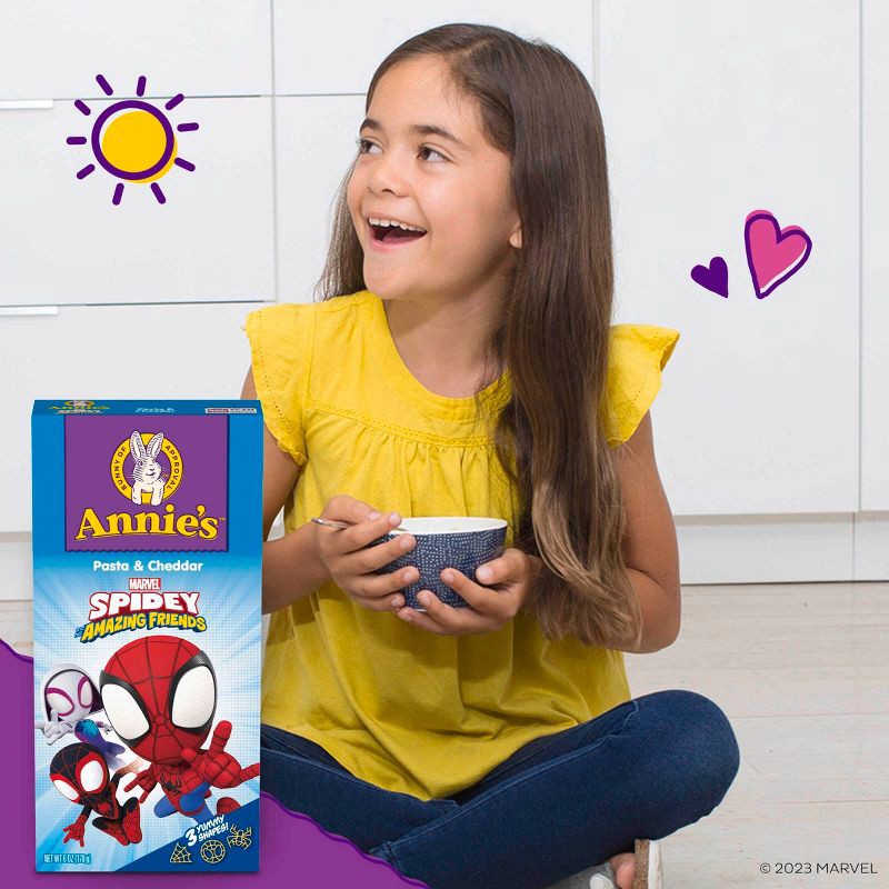 slide 3 of 7, Annie's Spidey Shapes & Cheddar Mac and Cheese - 6oz, 6 oz