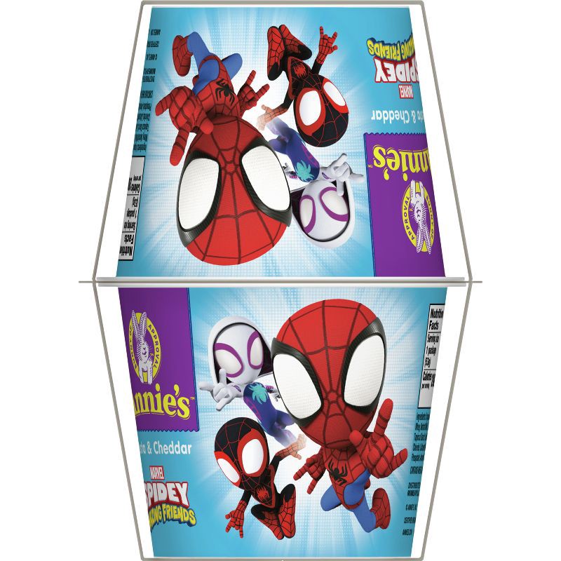 slide 6 of 7, Annie's Spidey Shapes & Cheddar Mac and Cheese Microwavable Cups - 8.04oz / 4pk, 8.04 oz, 4 ct