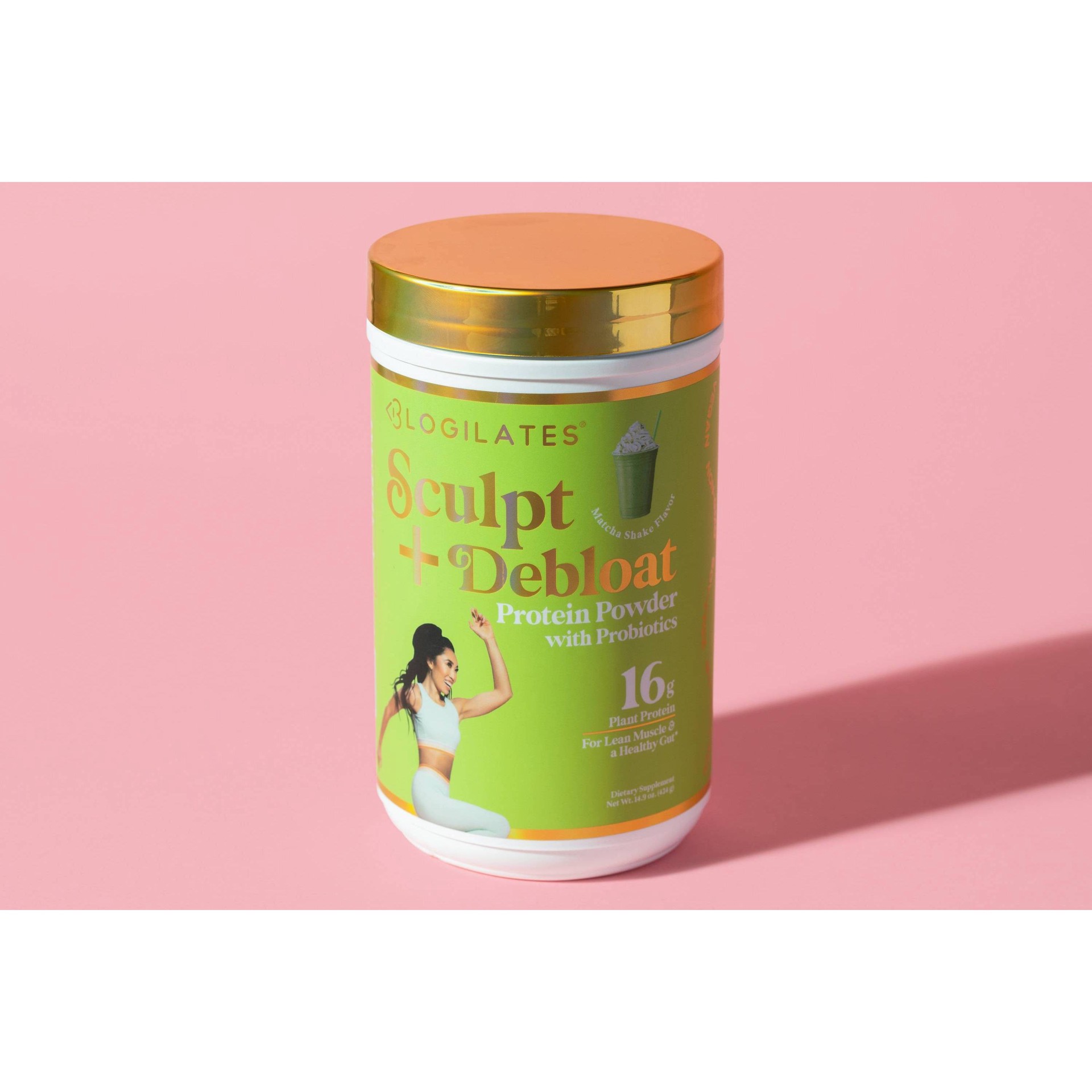 Blogilates Sculpt & Debloat Plant Protein Powder Matcha Milkshake