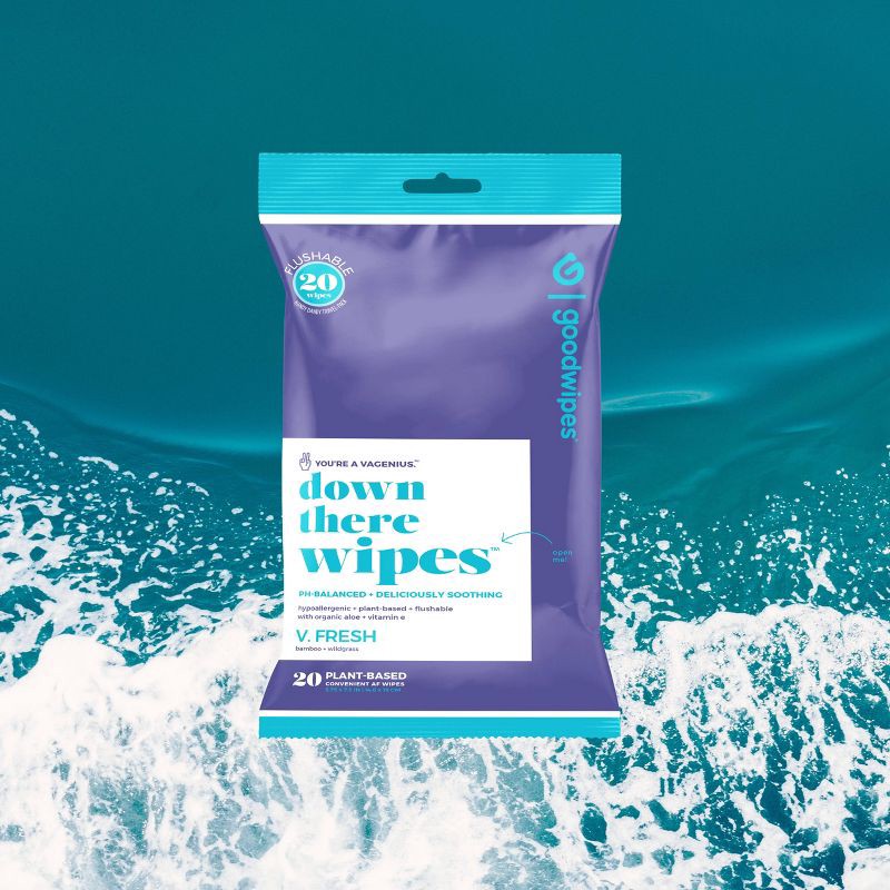 slide 3 of 4, Goodwipes V Fresh Flushable Wipes - 20ct, 20 ct