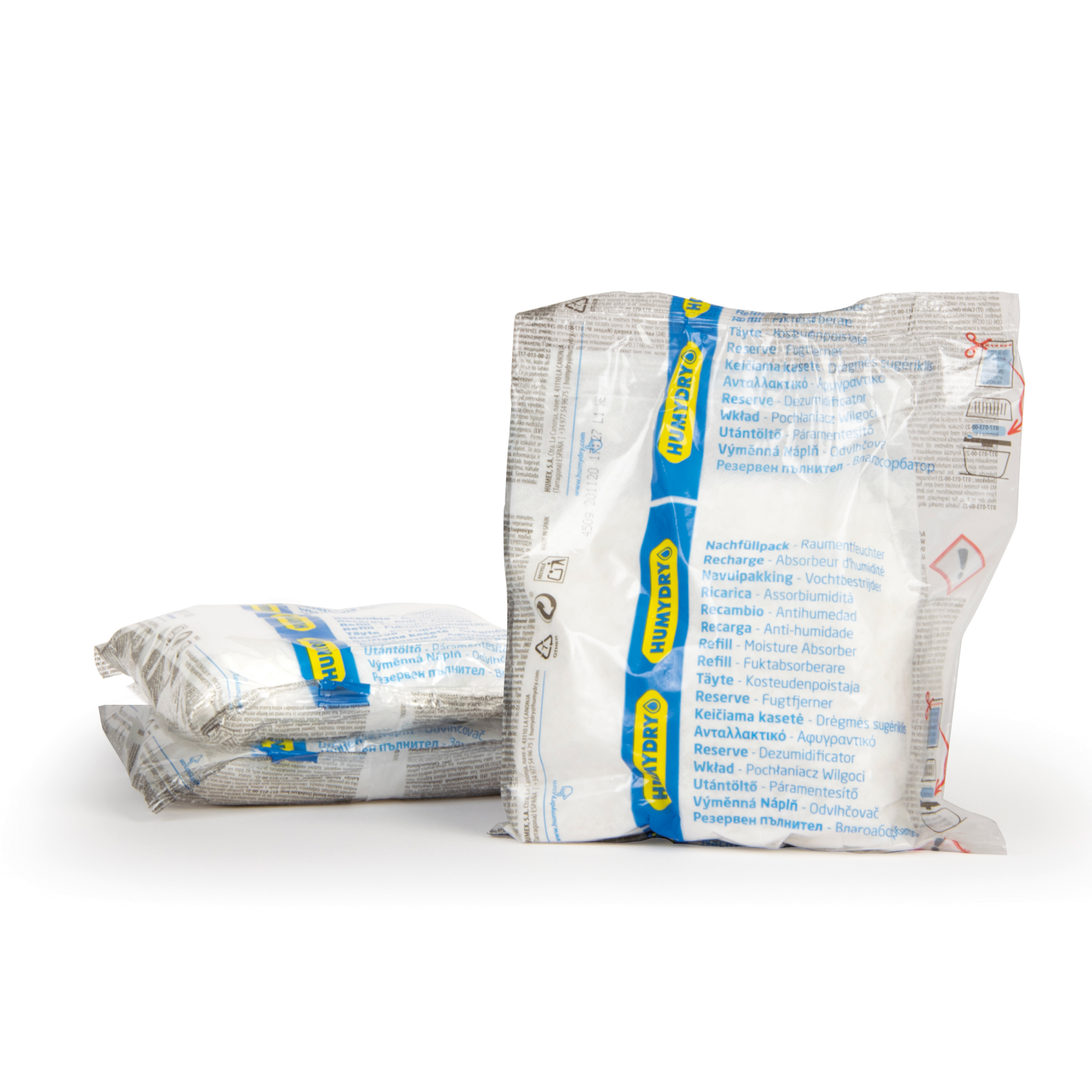 slide 3 of 3, Humydry Unscented Refills Moisture Absorber 3-15.9 oz Refills, 3 ct