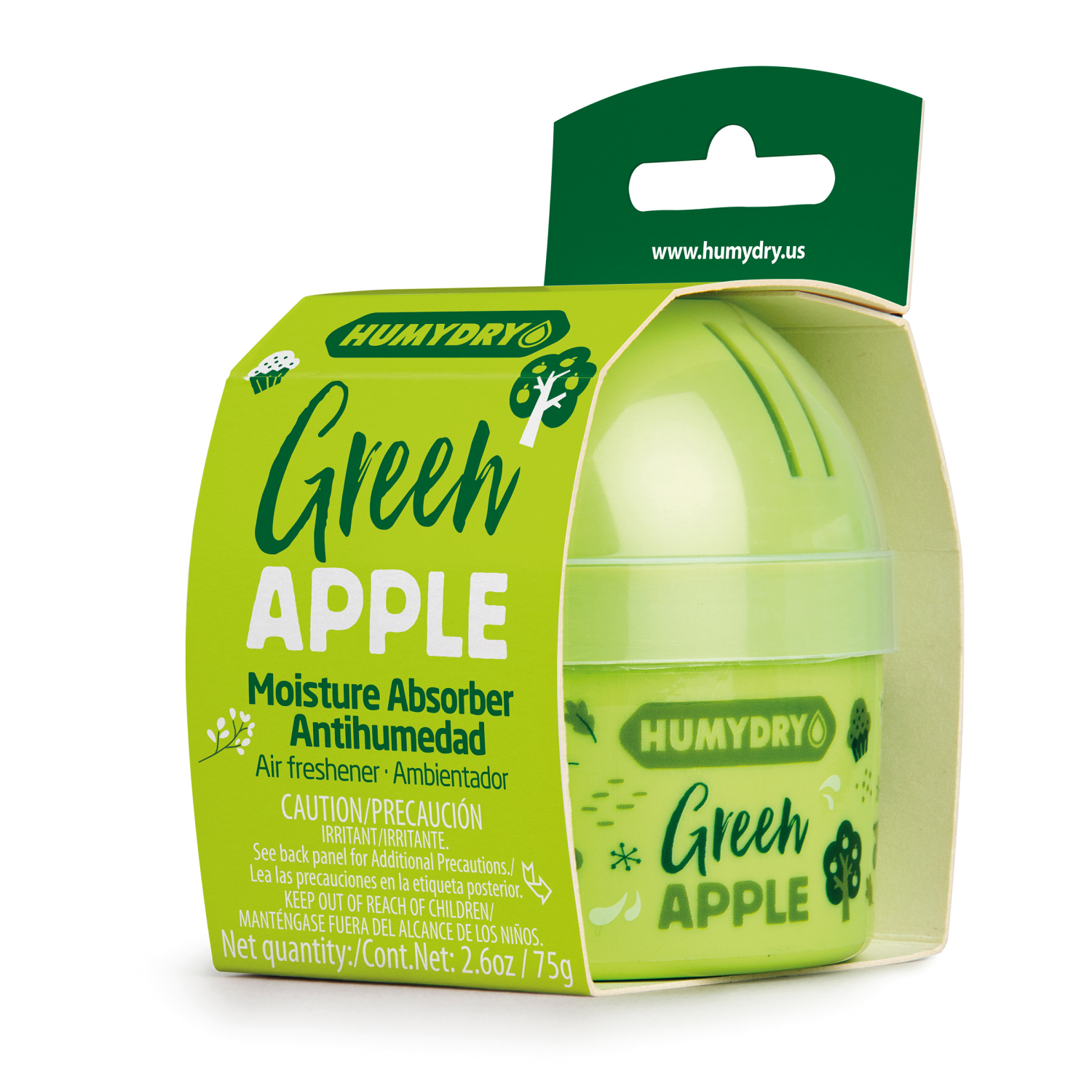 slide 4 of 5, Humydry 2 in 1 Green Apple Moisture Absorber & Air Freshener 2.6 oz, 2.6 oz