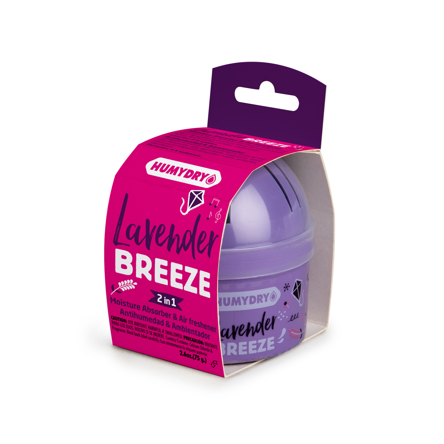 slide 2 of 2, Humydry 2 in 1 Lavender Breeze Moisture Absorber & Air Freshener 2.6 oz, 2.6 oz