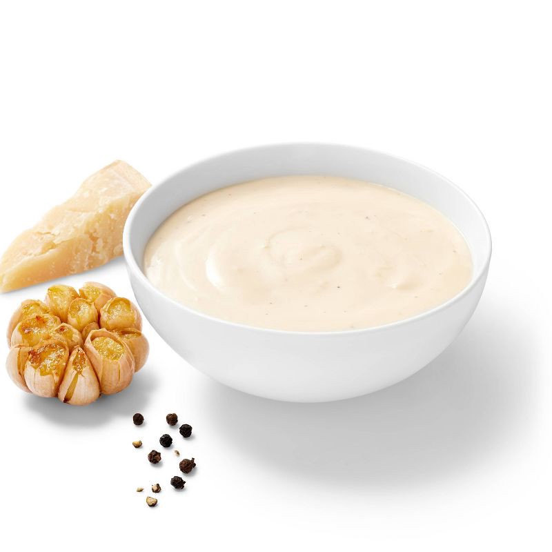 slide 3 of 4, Roasted Garlic Alfredo Sauce - 15oz - Good & Gather™, 15 oz
