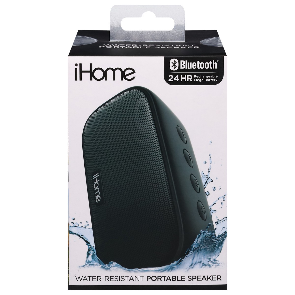 slide 1 of 9, iHome Water-Resistant Portable Speaker 1 ea, 1 ct