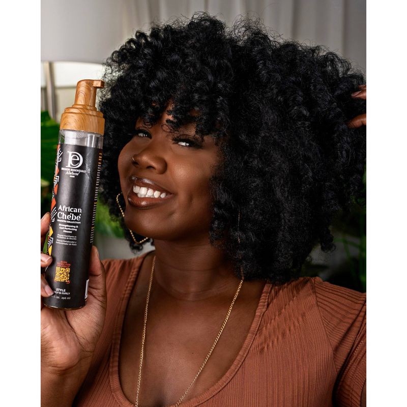 slide 5 of 6, Design Essentials Chebe Strengthening & Curl Perfecting Hair Mousse - 10 fl oz, 10 fl oz