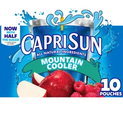 Capri Sun Mountain Cooler Naturally Flavored Fruit Juice Drink, 10 ct Box, 6 fl oz Pouches