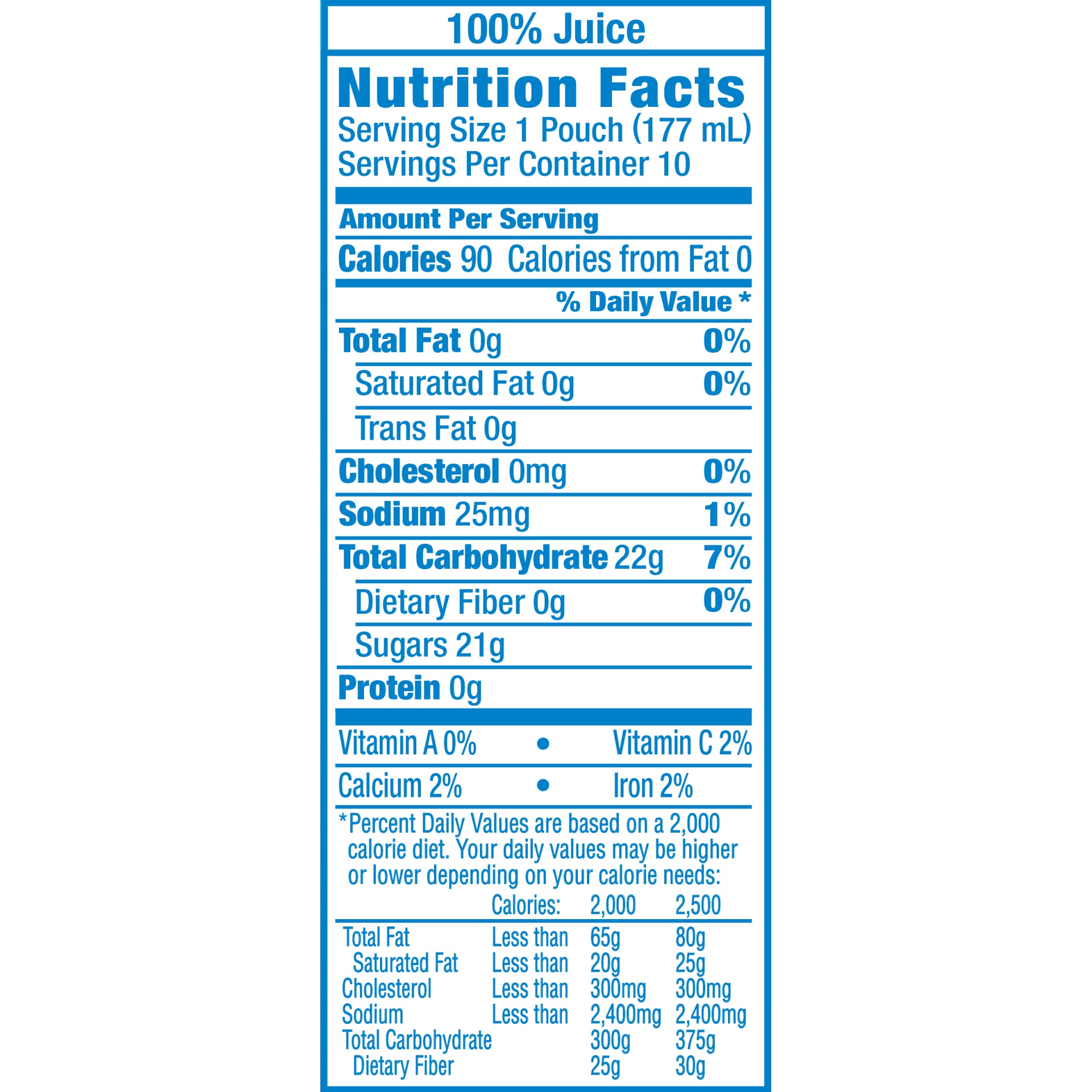 slide 3 of 6, Capri Sun 100% Juice Grape Naturally Flavored Juice Blend Pouches - 10 ct; 6 fl oz, 10 ct; 6 fl oz