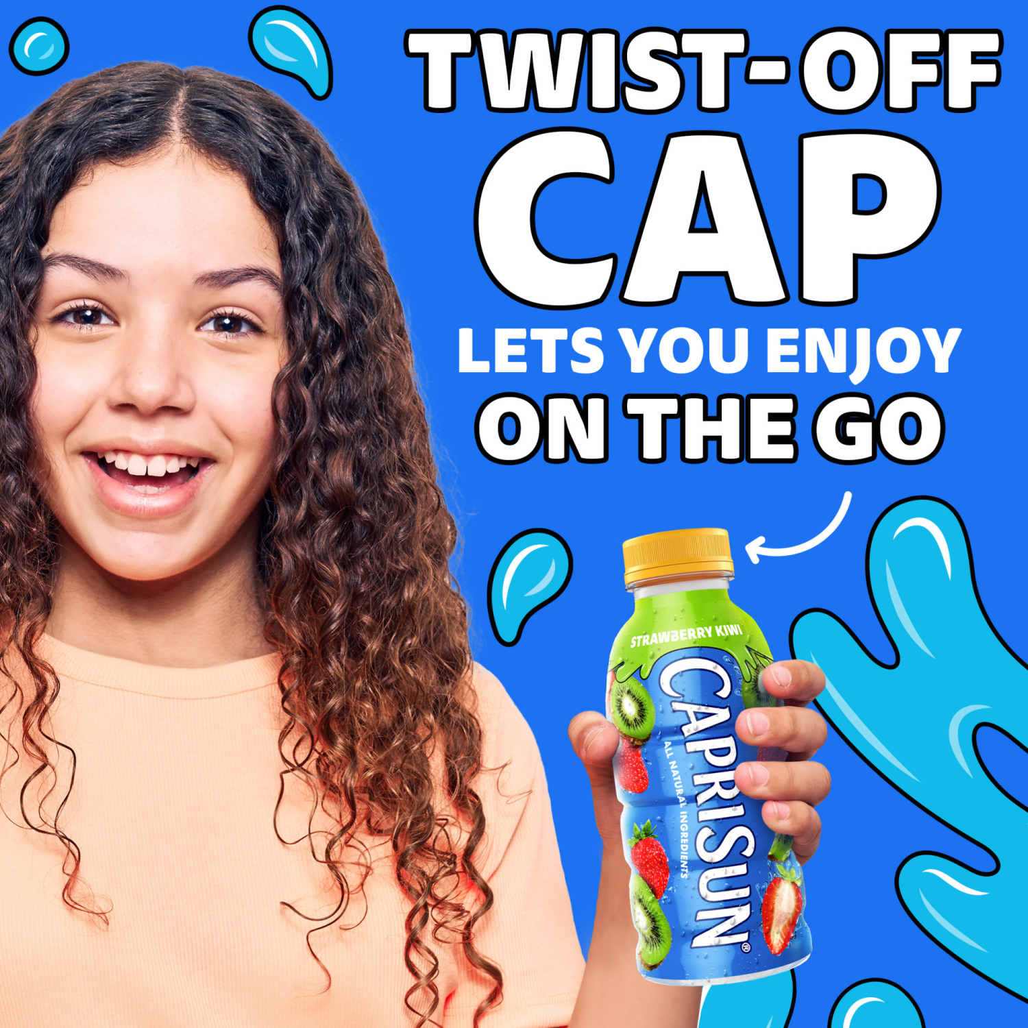 slide 2 of 8, Capri Sun Strawberry Kiwi Flavored Juice Drink Blend, 12 fl oz Bottle, 12 fl oz