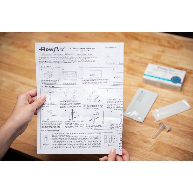 slide 6 of 6, FlowFlex Covid-19 Antigen Home Test - 5ct, 5 ct