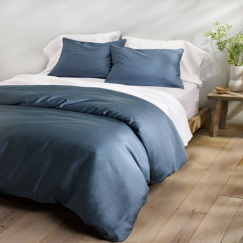 slide 2 of 5, Full/Queen Micro Waffle Bed Blanket White - Casaluna™: Lyocell & Cotton, OEKO-TEX Certified, Machine Washable, 1 ct