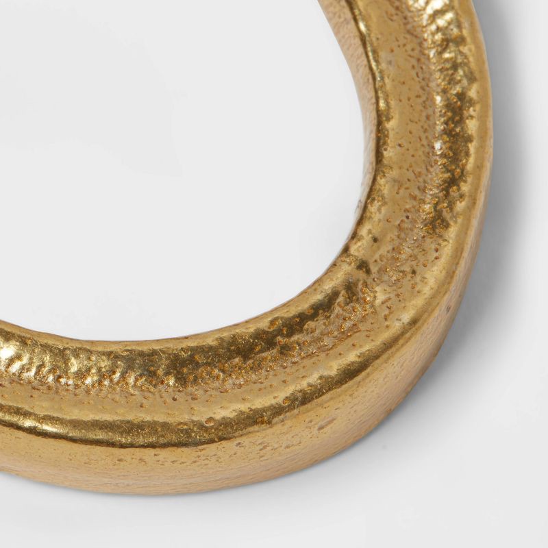 slide 3 of 3, 2pk Napkin Rings Gold - Threshold, 2 ct