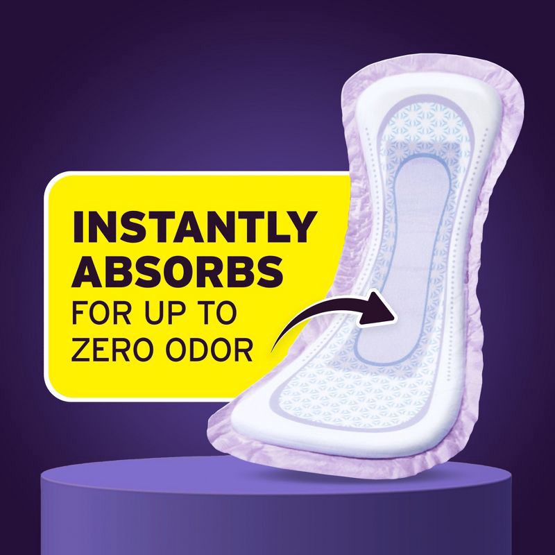 slide 3 of 8, Poise Overnight Incontinence Pads for Women - Ultimate Extra Coverage - 8 Drop - Extra Coverage - 22ct, 22 ct