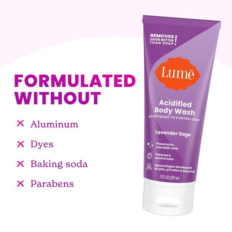 slide 3 of 9, Lume Body Wash Tube - Lavender - 7 fl oz, 7 fl oz