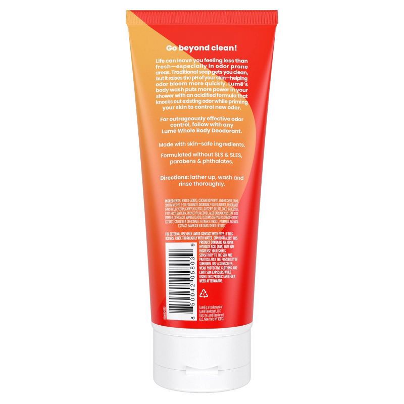 slide 2 of 9, Lume Body Wash Tube - Tangerine - 7 fl oz, 7 fl oz
