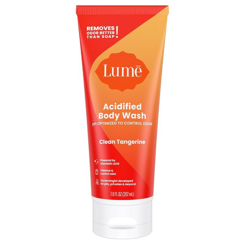 slide 1 of 9, Lume Body Wash Tube - Tangerine - 7 fl oz, 7 fl oz
