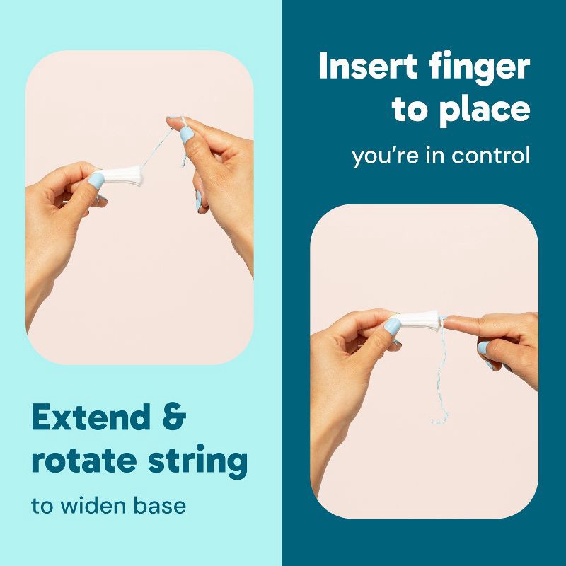 slide 10 of 13, o.b. Non-Applicator Ultra Absorbency Tampons - Unscented - 40ct, 40 ct