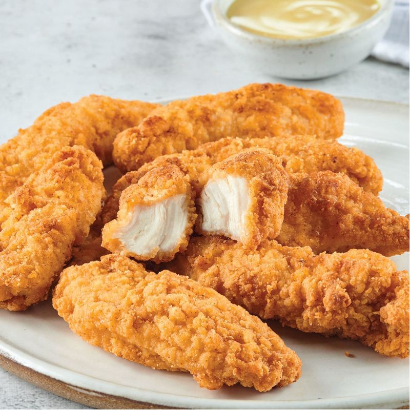 slide 2 of 7, Just Bare Lightly Breaded Chicken Breast Strips - Frozen - 24oz, 24 oz