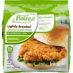 Just Bare Lightly Breaded Chicken Breast Fillets Frozen - 24oz
