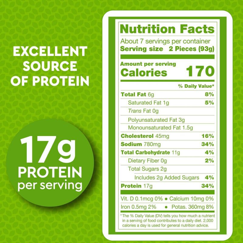 slide 4 of 7, Just Bare Lightly Breaded Spicy Chicken Breast Strips - Frozen - 24oz, 24 oz