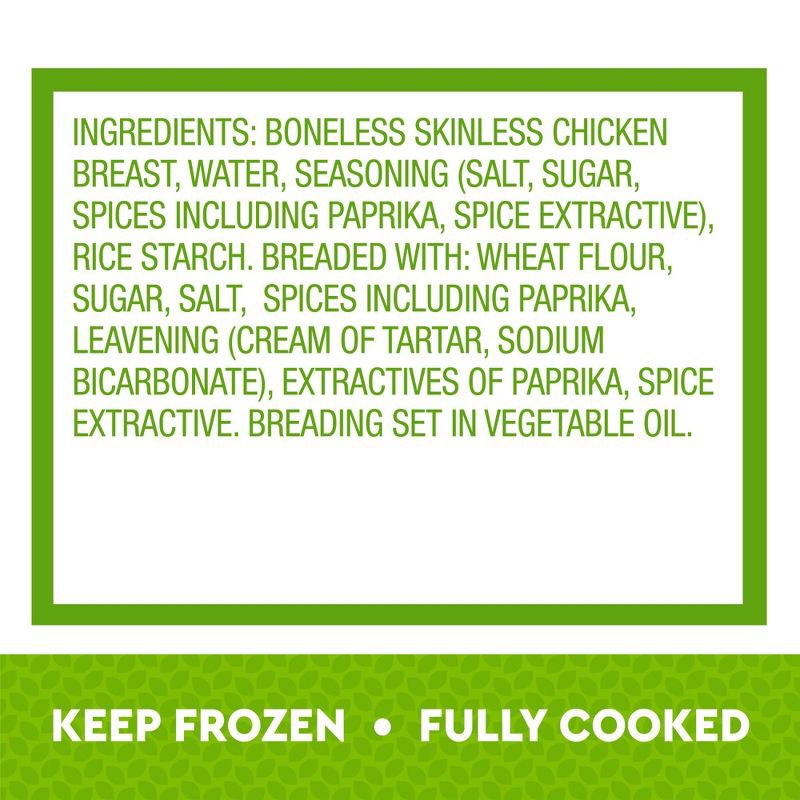 slide 5 of 7, Just Bare Lightly Breaded Spicy Chicken Breast Strips - Frozen - 24oz, 24 oz
