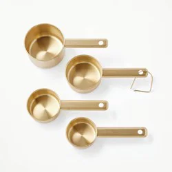 4pc Stainless Steel Measuring Cups Champagne - Figmint™