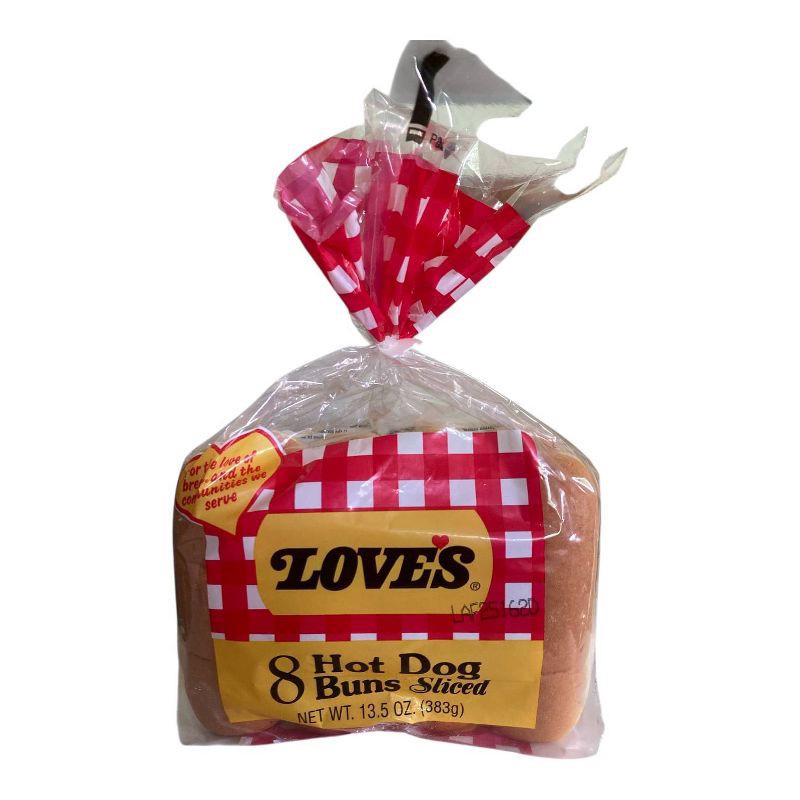 slide 1 of 7, Love's Hotdog Buns - 13.5oz / 8pk, 13.5 oz, 8 ct
